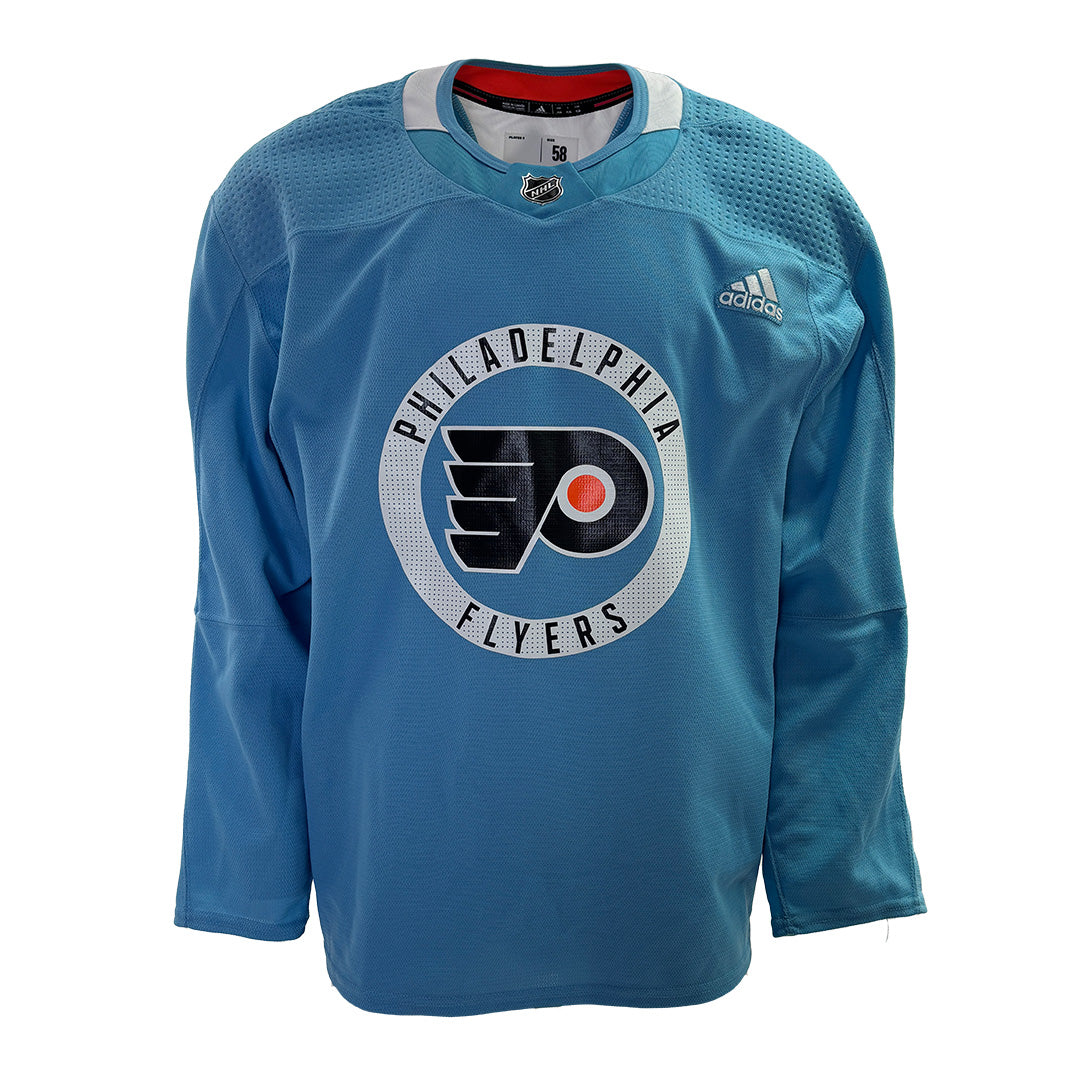 LNH - Nouveau maillot d'entraînement Adidas des Flyers de Philadelphie - (Bleu ciel)